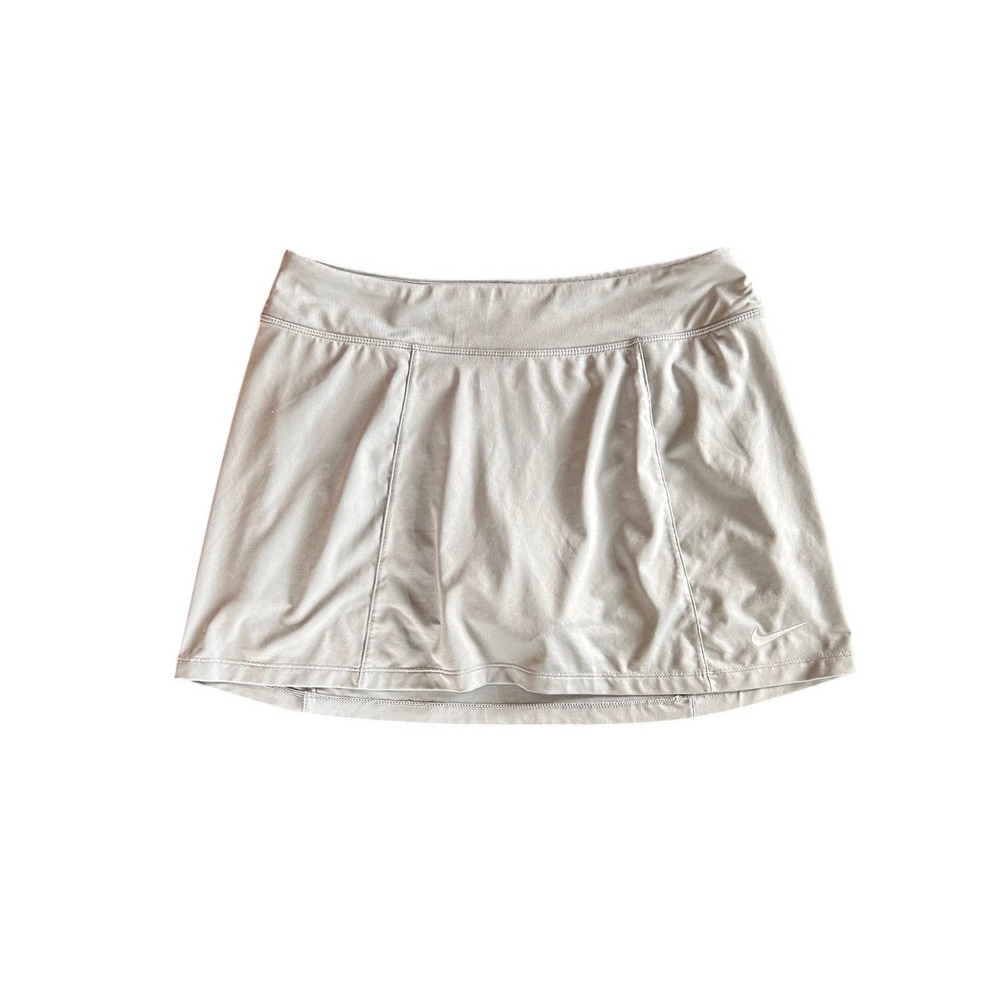 Nike Golf Dri-FIT Women Skort Light Gray Athletic Tennis Skirt Size M